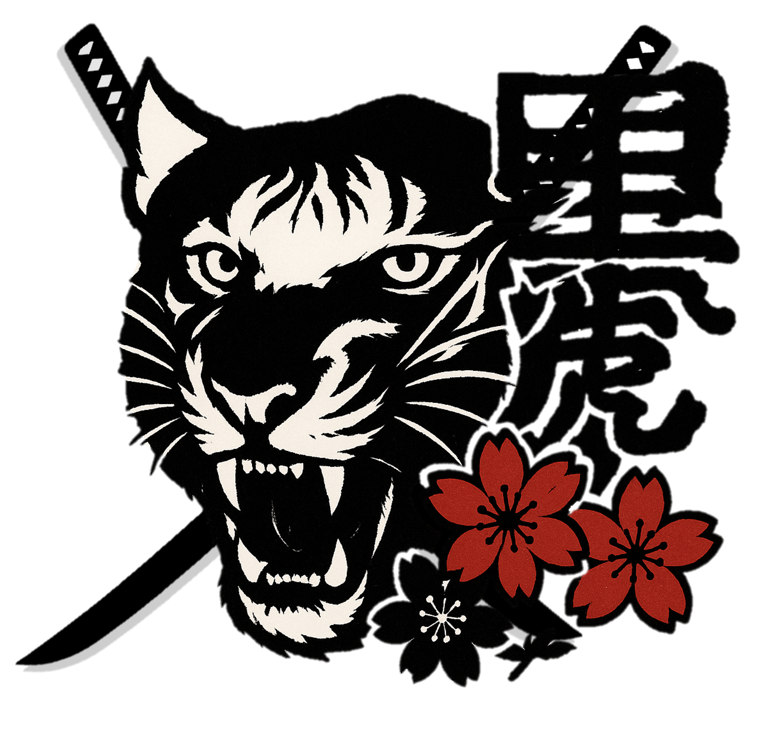 Kuroi Tora – schwarzer Tiger, Wappen des Kampfsportvereins
